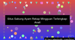 situs sabung ayam rekap mingguan