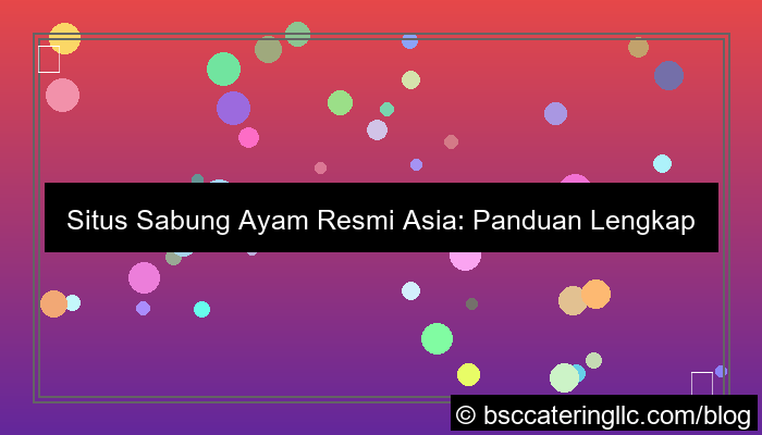 situs sabung ayam resmi asia