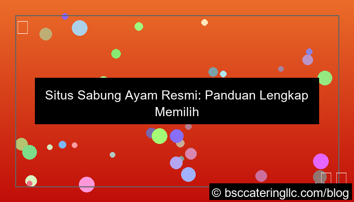 desain situs sabung ayam resmi