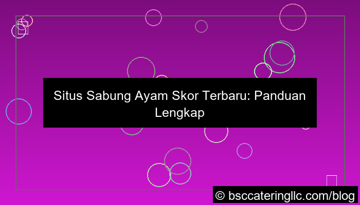 desain situs sabung ayam skor terbaru