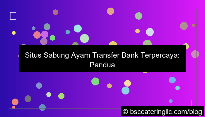 situs sabung ayam transfer bank
