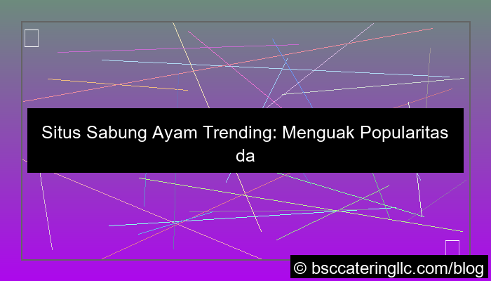 situs sabung ayam trending