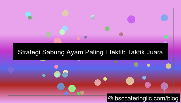 grafik strategi sabung ayam