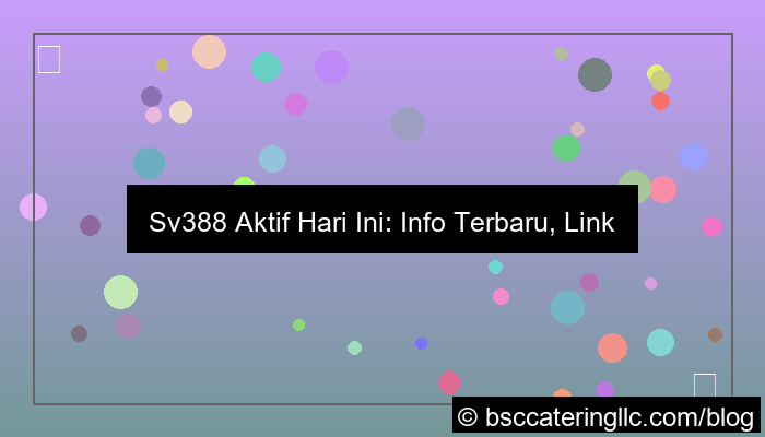 desain sv388 aktif hari ini