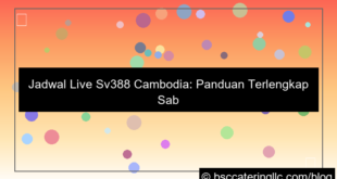 sv388 jadwal live cambodia