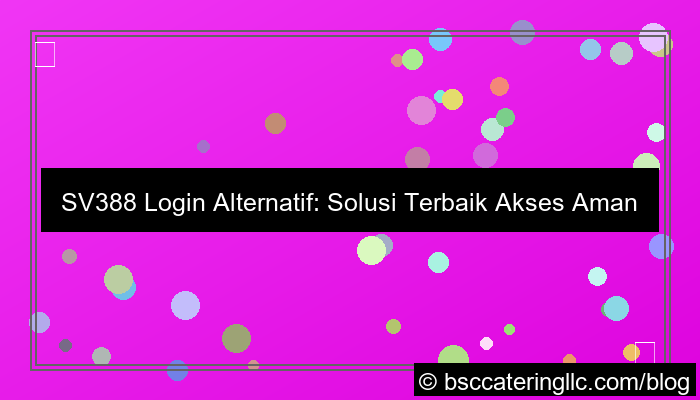 gambar sv388 login alternatif