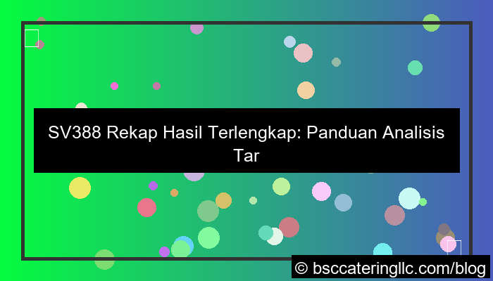sv388 rekap hasil