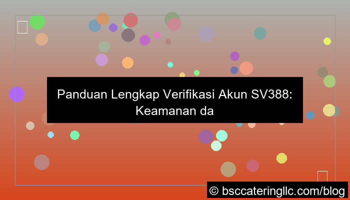 sv388 verifikasi akun