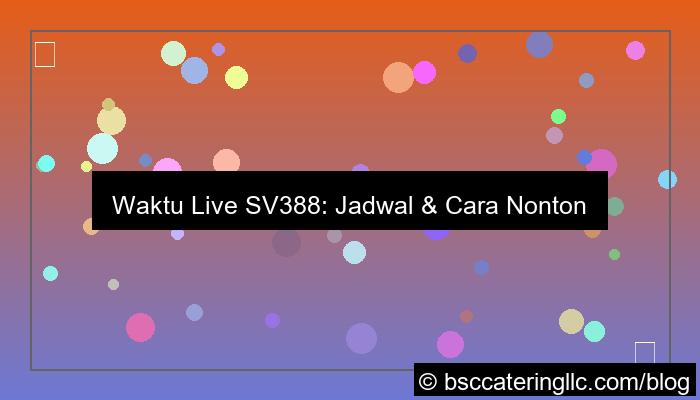 gambar waktu live sv388