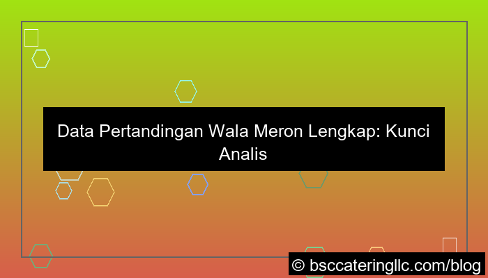 wala meron data pertandingan lengkap