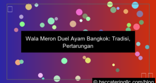 ilustrasi wala meron duel ayam bangkok