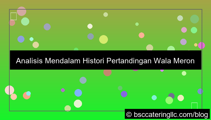 wala meron histori pertandingan terbaru