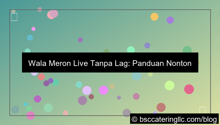ilustrasi wala meron live no delay
