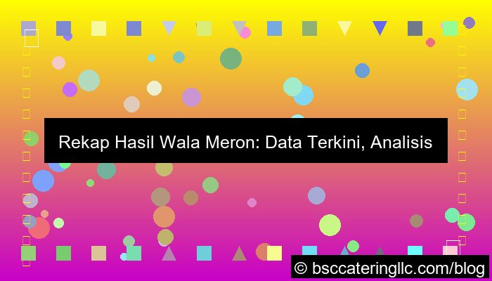 ilustrasi wala meron rekap hasil