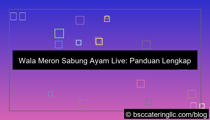 wala meron sabung ayam live