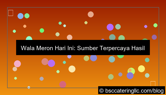 wala meron update hari ini