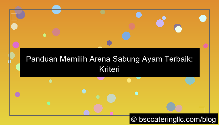 gambar sabung ayam rekomendasi arena