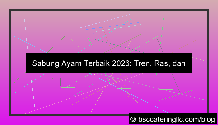 desain sabung ayam terbaik 2026