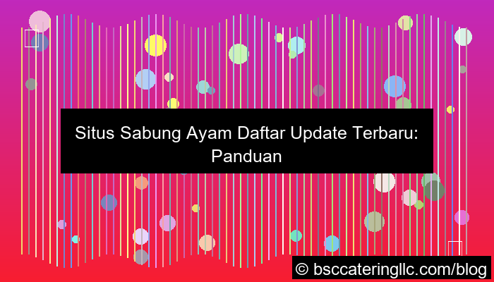 situs sabung ayam daftar update terbaru