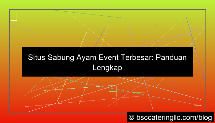 desain situs sabung ayam event terbesar