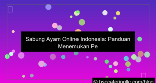 visual situs sabung ayam pengalaman terbaik indonesia