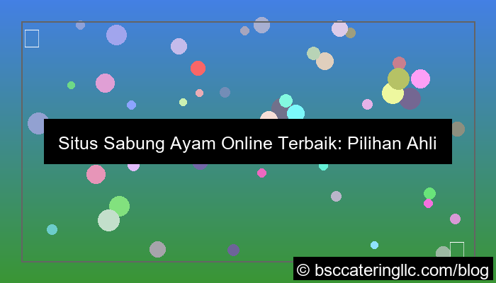 situs sabung ayam rekomendasi ahli