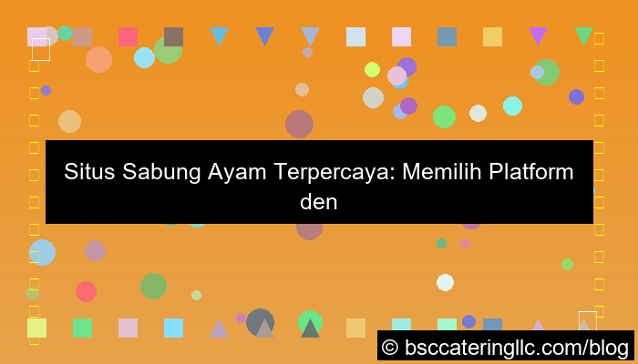 situs sabung ayam sistem keamanan terbaik