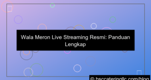 ilustrasi wala meron live streaming resmi