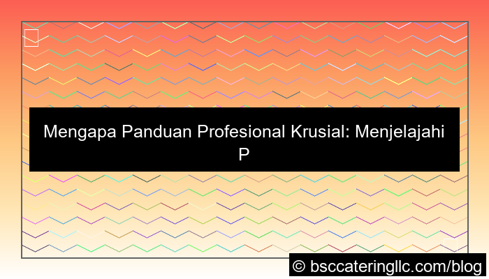 wala meron panduan profesional