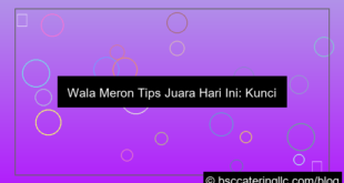 wala meron tips juara hari ini